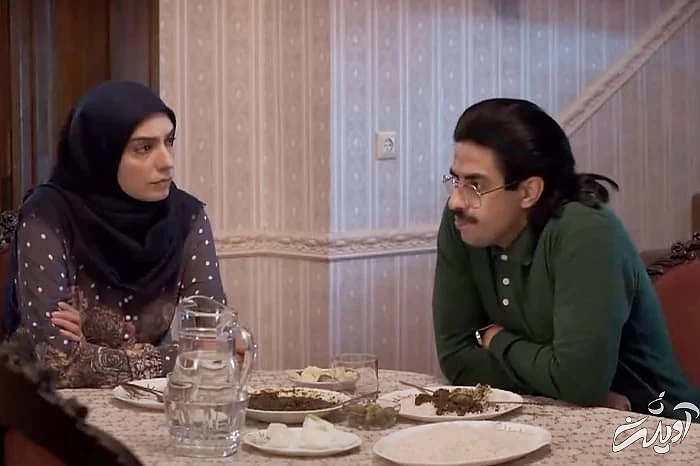 الیکا عبدالرزاقی در نمایی از سریال برف بی صدا می بارد پوریا شکیبایی و الیکا عبدالرزاقی